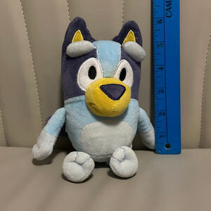 Bluey Heeler Plush Toy, 8 inches, Blue and Yellow Stuffed Animal Preschool Kids